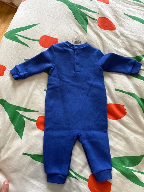 Polo by Ralph Lauren Royal Blue Baby Footie with Polo Bear Graphic - Picture 8 of 8